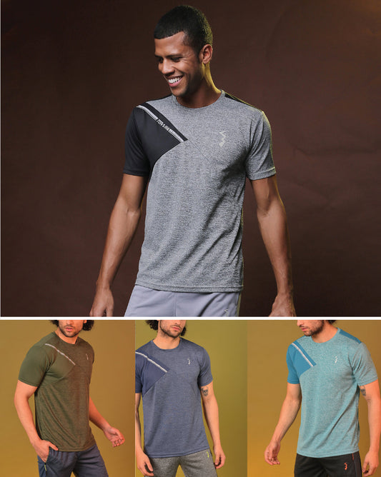 Pack Of 4 Slim Fit Active T-Shirts