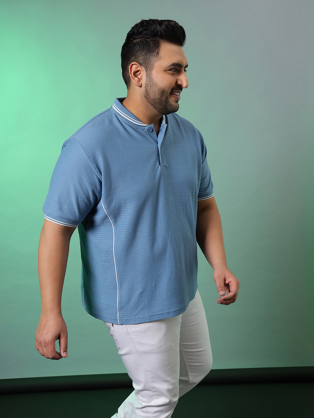Solid Half Sleeve Casual T-Shirt