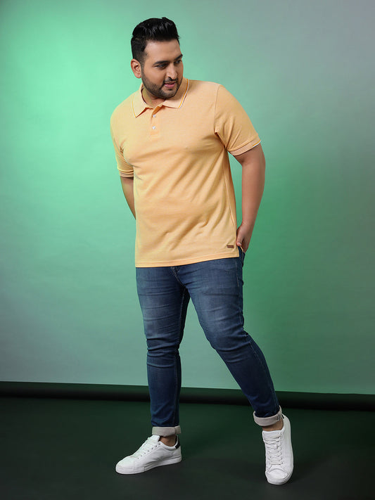Polo Neck Solid T-Shirt