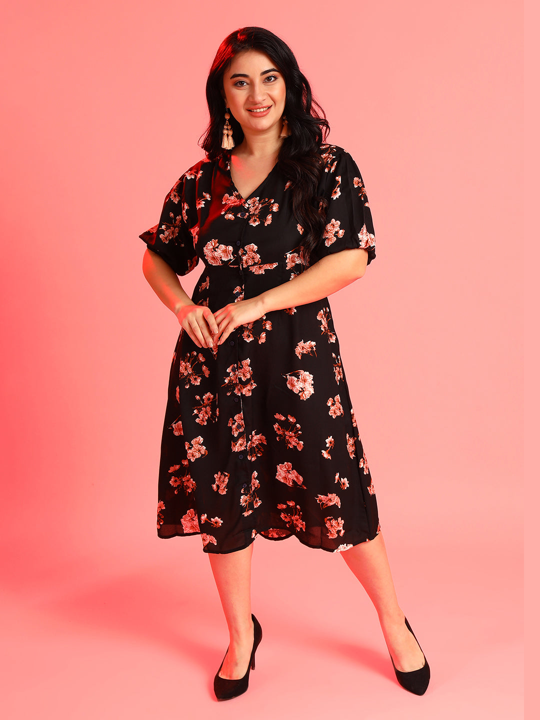 Floral Design Dress