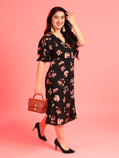 Floral Design Dress