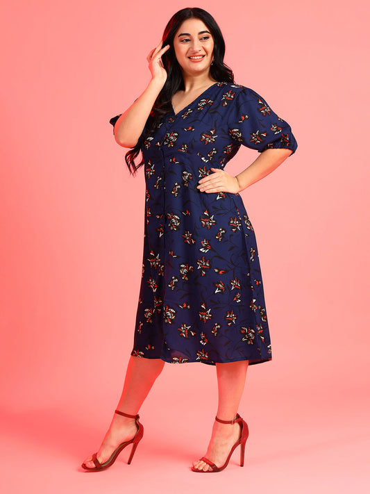 Floral Design Dress