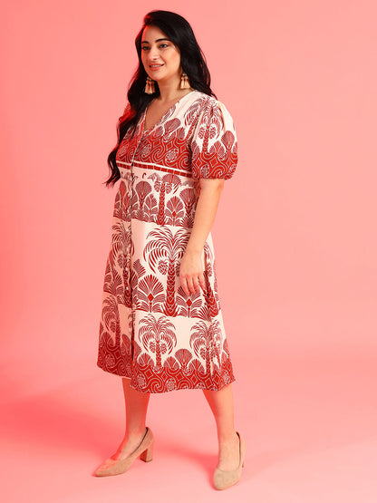 Floral Design Dress