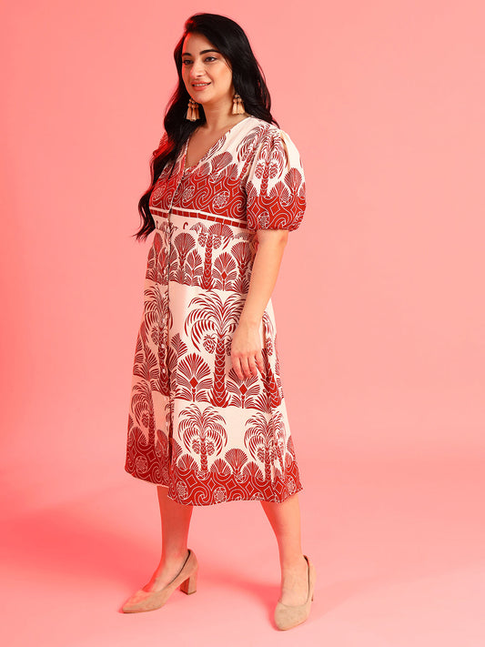 Floral Design Dress