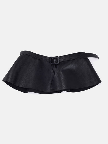 Black Peplum Belt