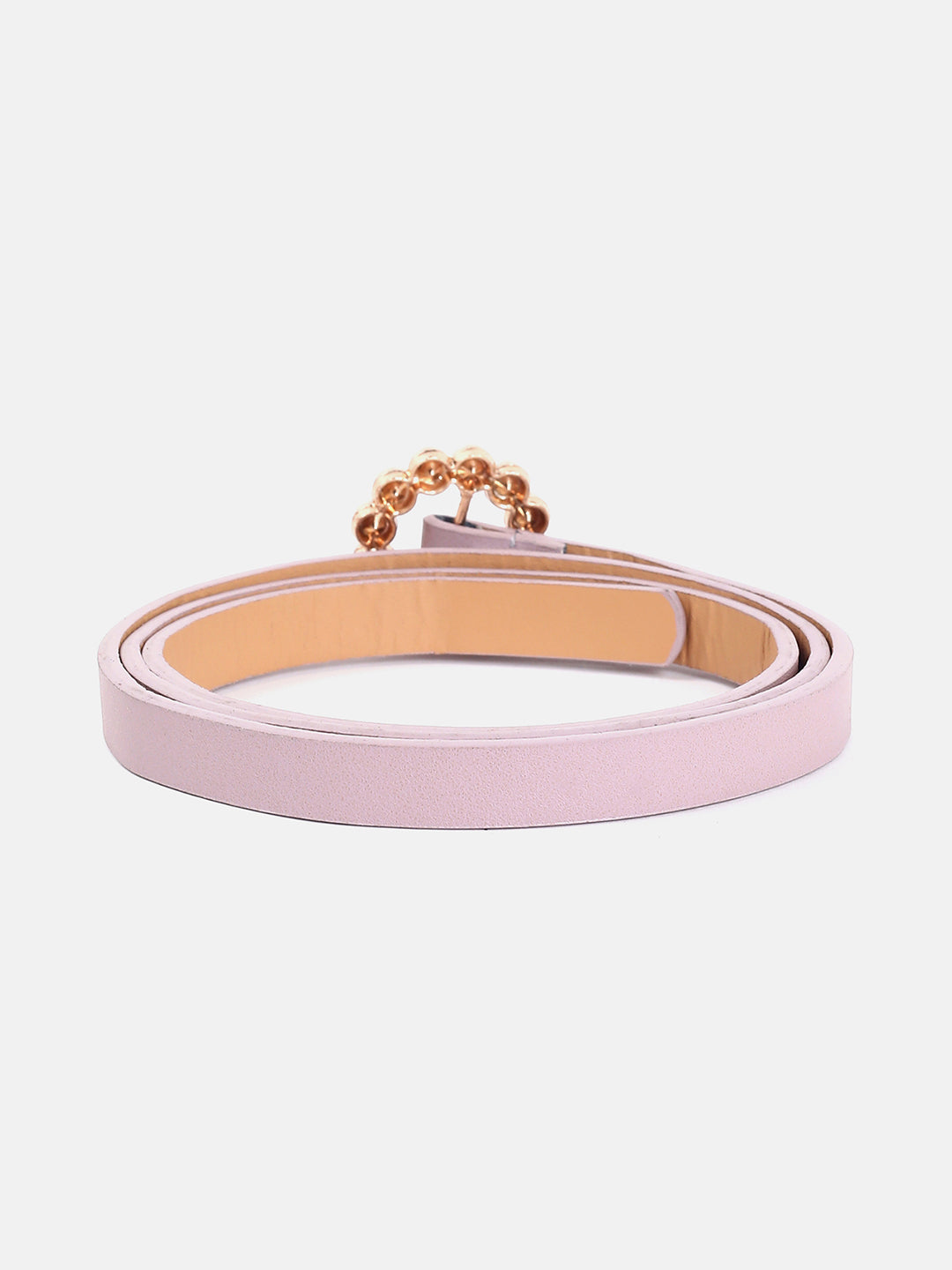 Lavender Solid Slim Belt