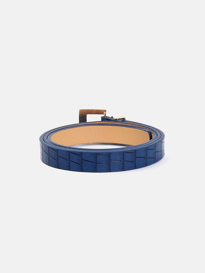 Blue Textured Belt
