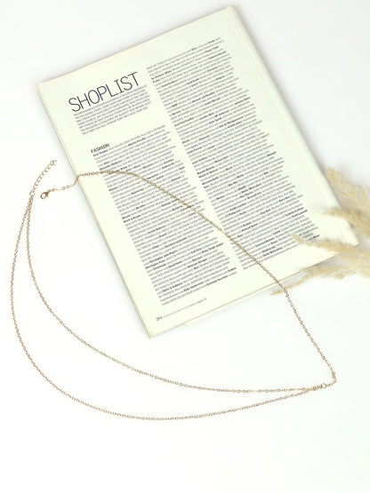 Gold-Toned Textured Belt