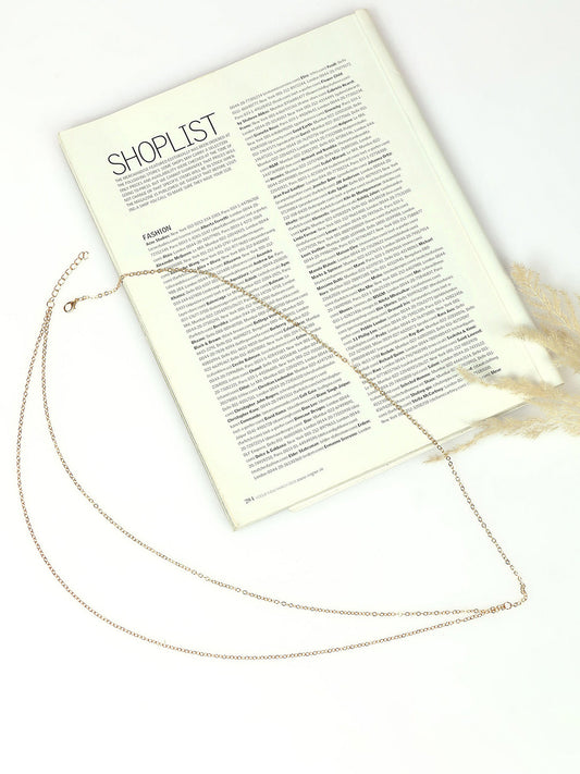 Gold-Toned Textured Belt