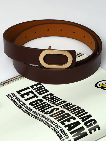 Brown Gold Push Pin Belt