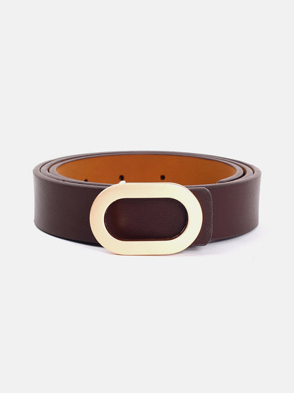 Brown Gold Push Pin Belt