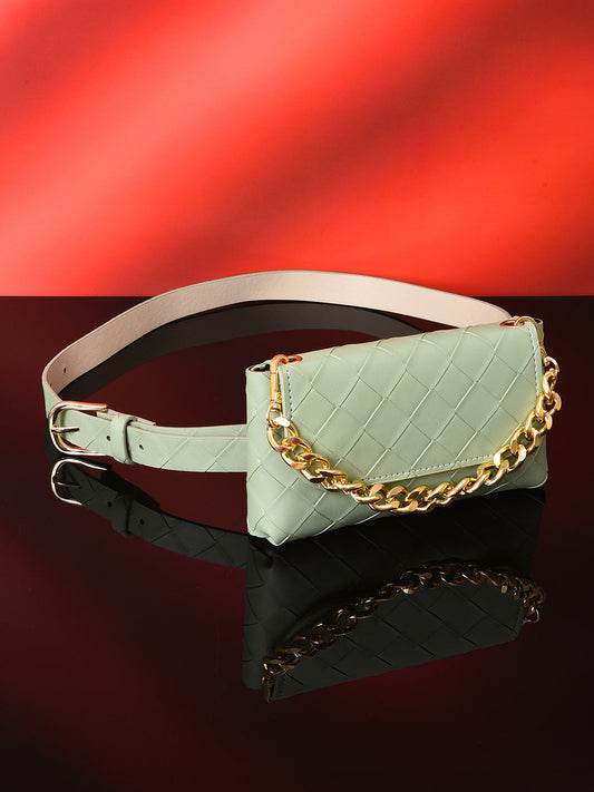 Lucille Green Waist Pouch
