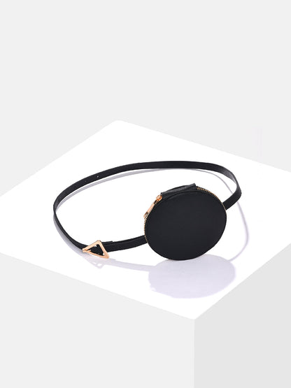 Onyx Black Waist Wrapper Bag