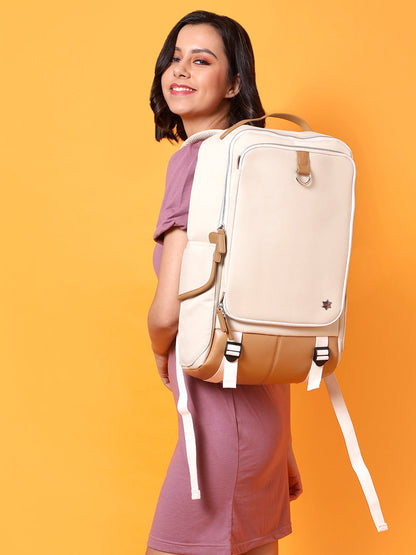 Valeria White Backpack