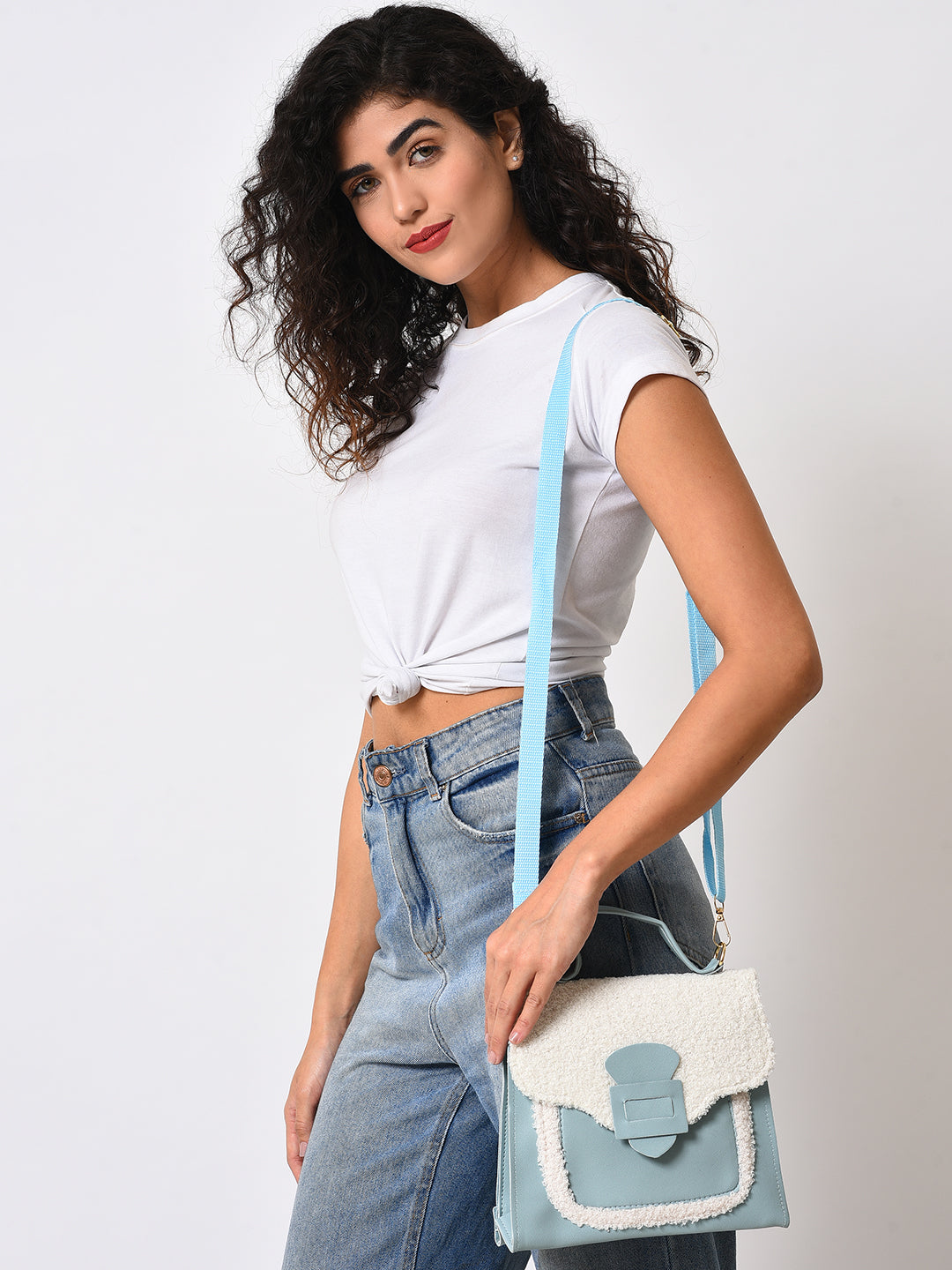 Beauty Bundle Blue & White Mini Bag