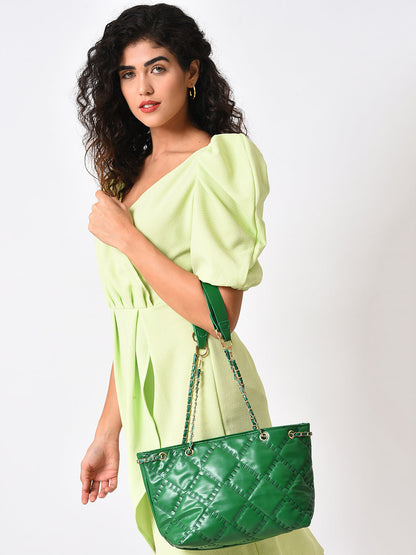 Timeless Texture Green Tote