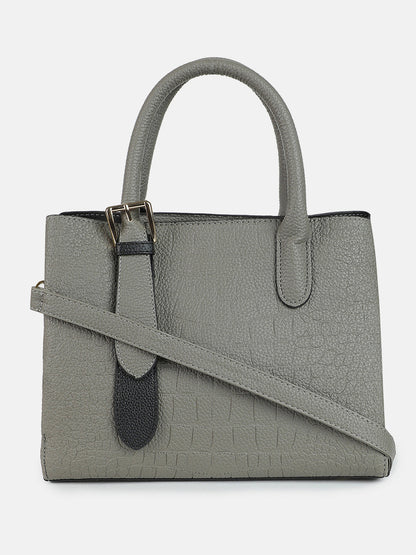 Stormy Structure Grey Tote Bag