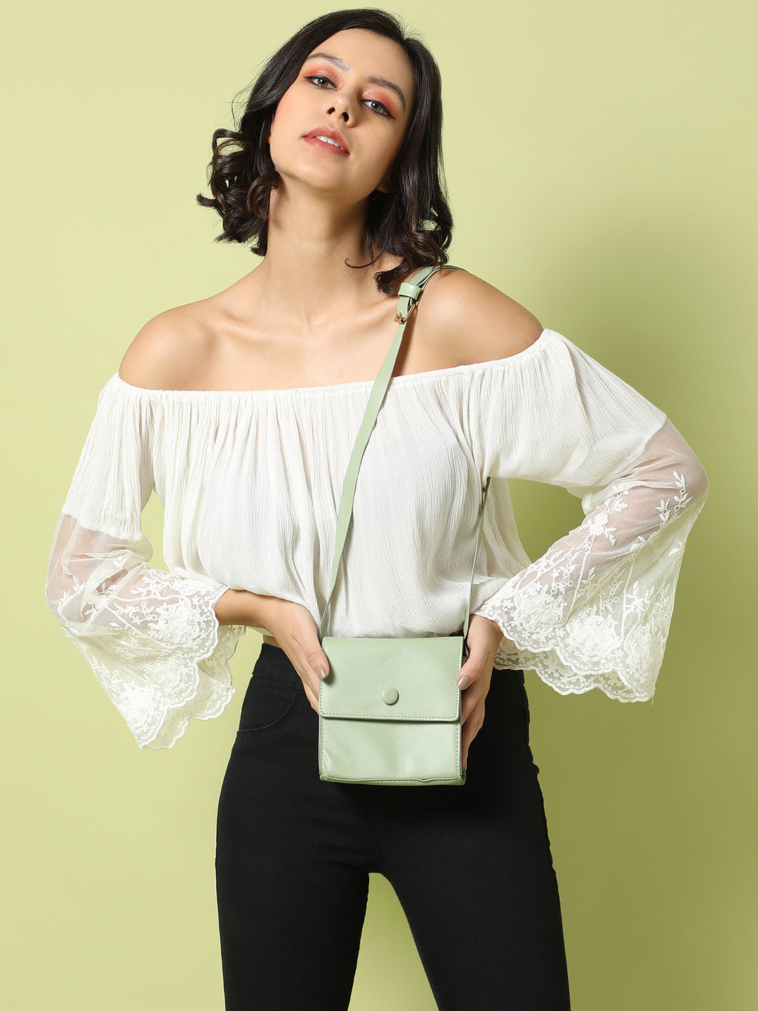 Galina Green Cross Body Bag