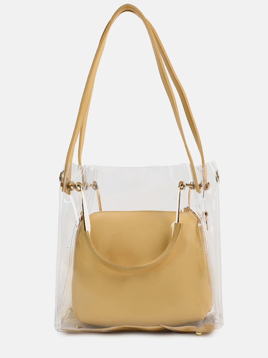 Roxanne Yellow Handbag With Pouch