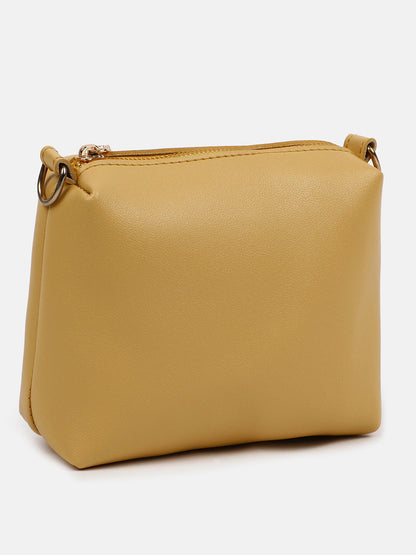 Roxanne Yellow Handbag With Pouch