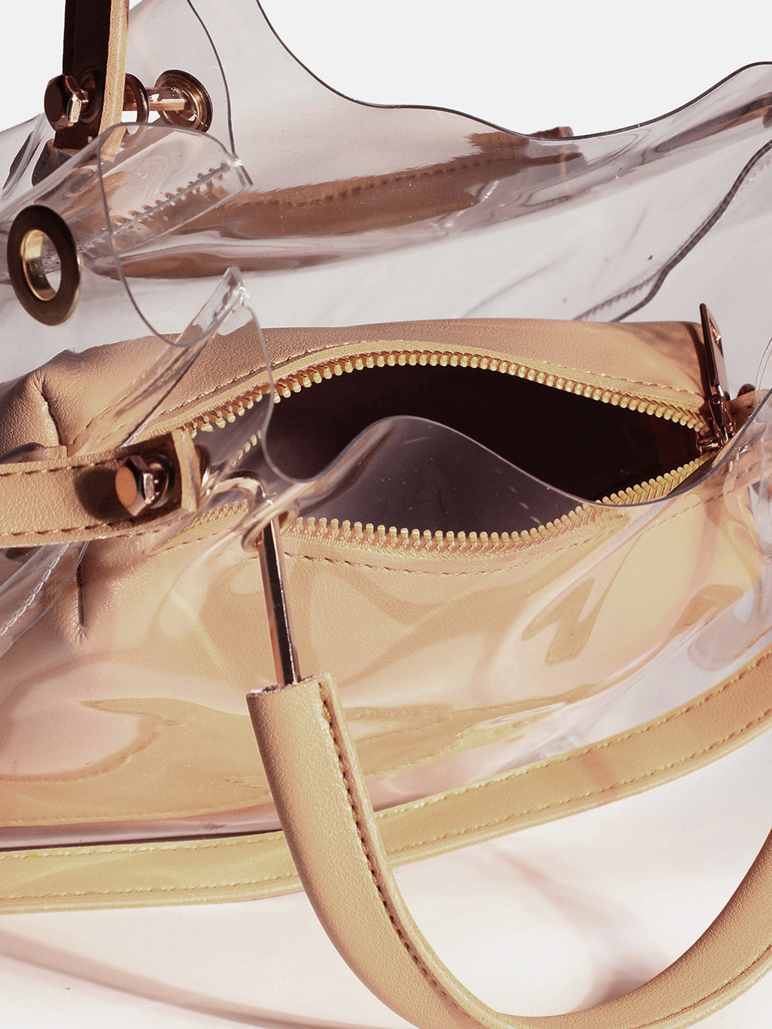 Roxanne Yellow Handbag With Pouch