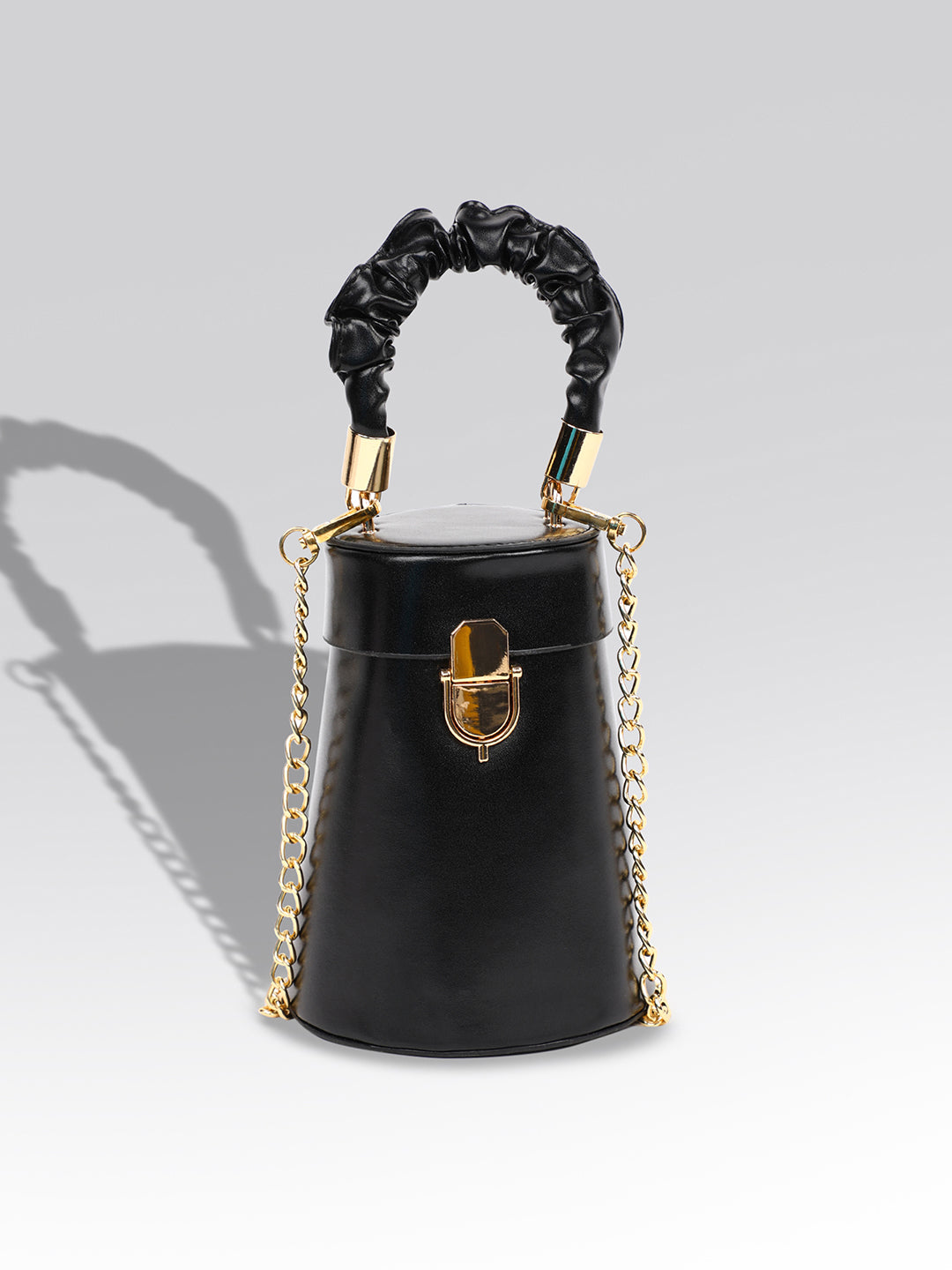Ripple Black Bucket Bag