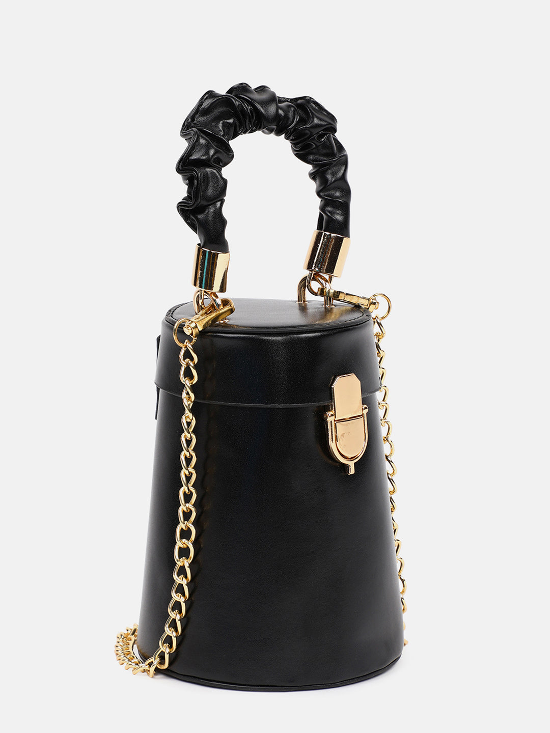 Ripple Black Bucket Bag