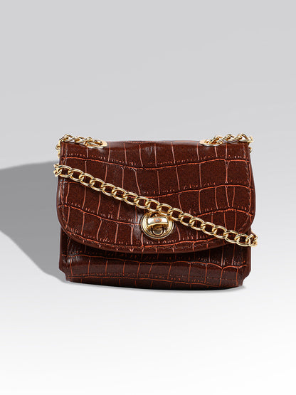 Chocolate Brown Cross Body Bag