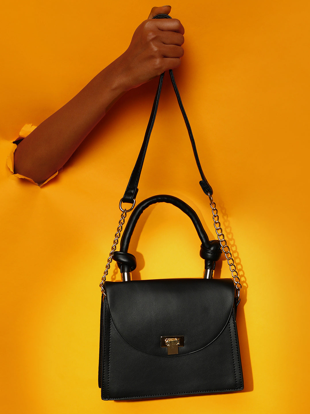 Thea Black Cross Body Bag