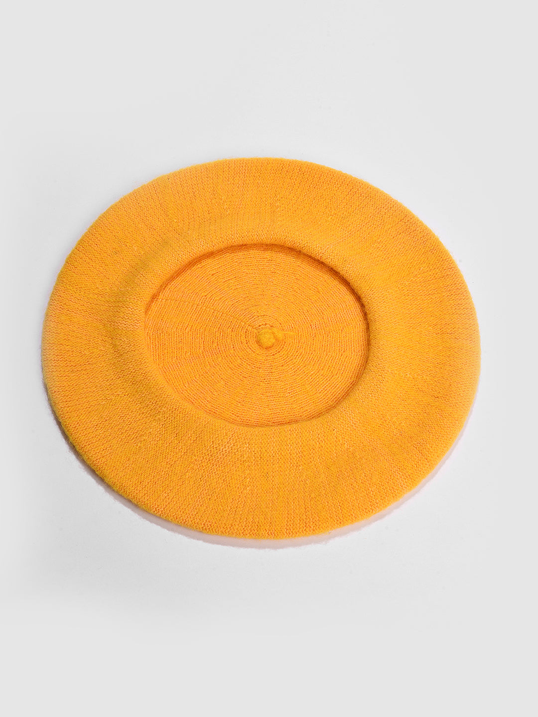 WOMEN MUSTARD SOLID VINTAGE FRENCH BERET HAT