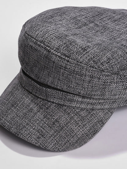 WOMEN GREY SOLID BAKERBOY HAT