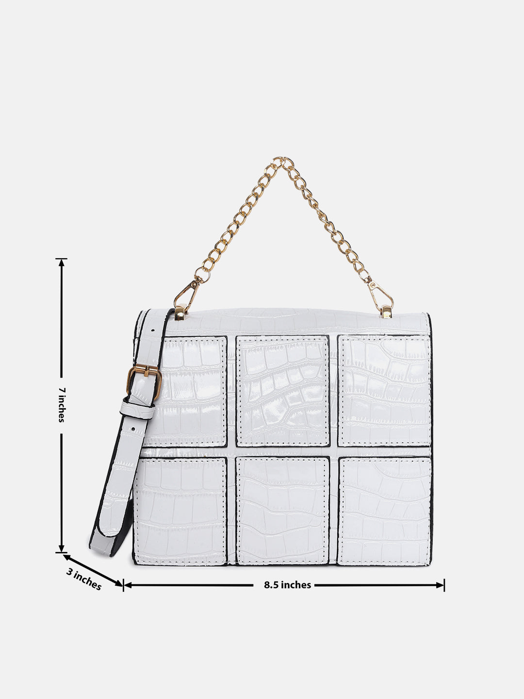 Belinda White Cross Body Bag