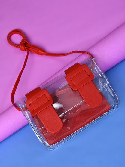 Sizzling Cross Transparent Red Body Bag