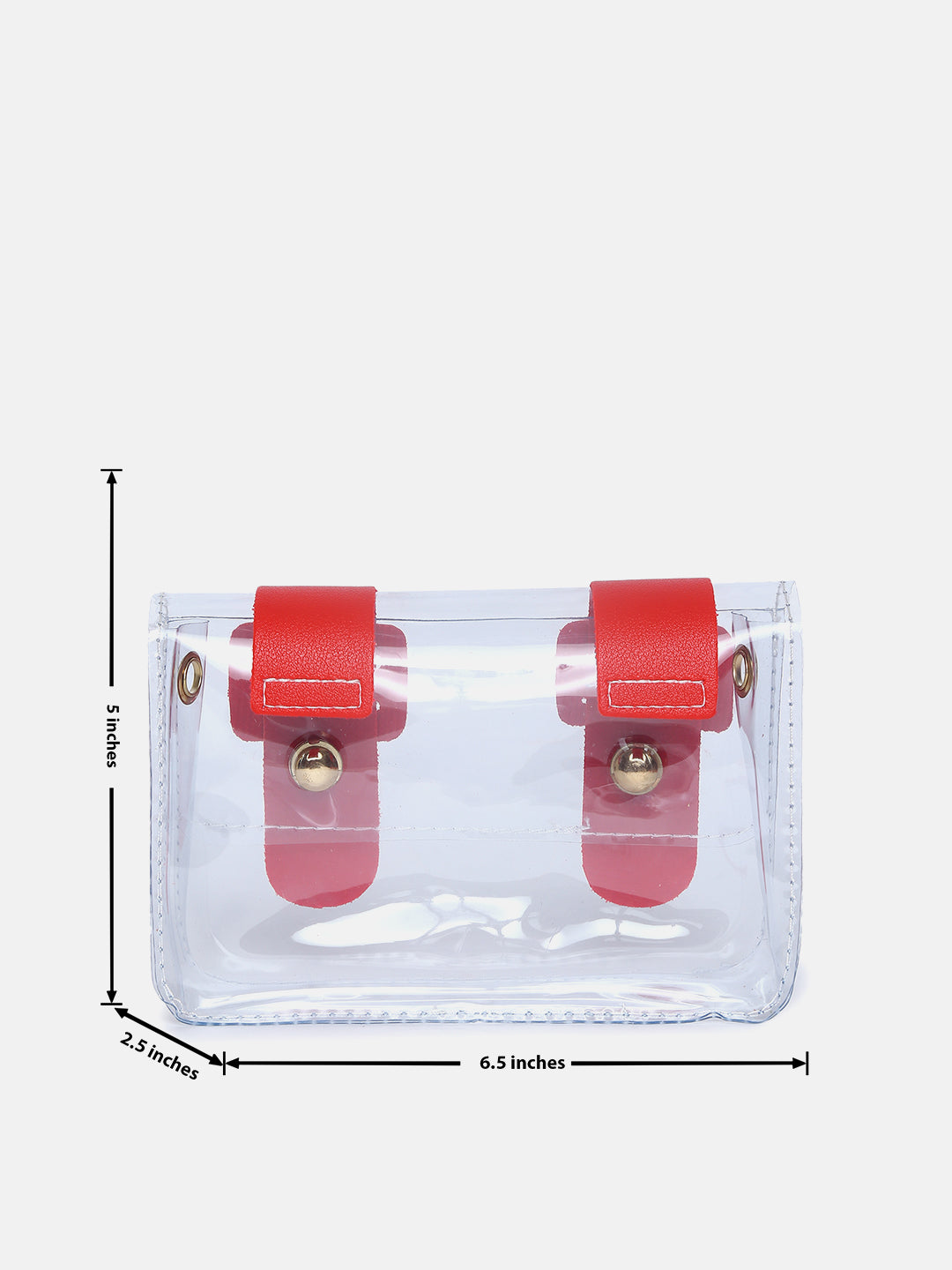 Sizzling Cross Transparent Red Body Bag