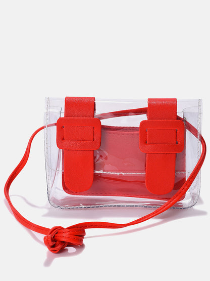 Sizzling Cross Transparent Red Body Bag