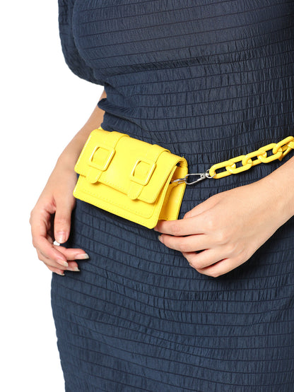 Eileen Yellow Cross Body Bag