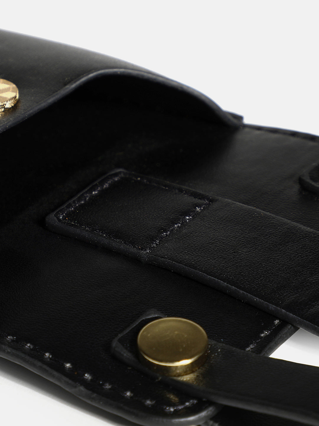 On-The-Go Glamour Black Belt Bag