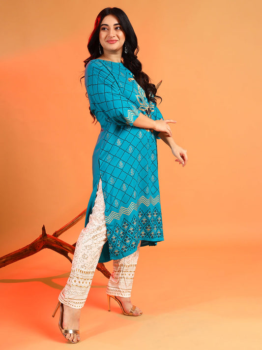 Self Design Casual Kurta Set