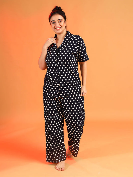 Polka Dots Night Suit