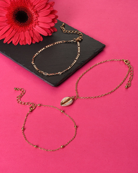 Gold Plated Designer Anklet