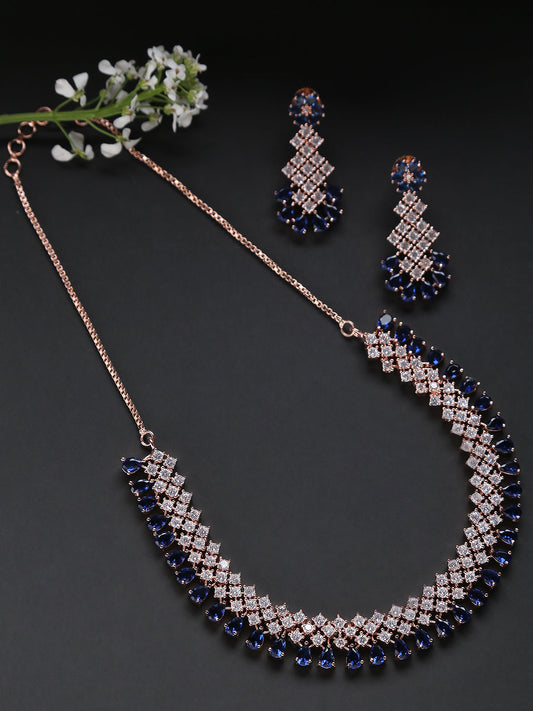 Gold-Plated Contemporary Jewellery Set