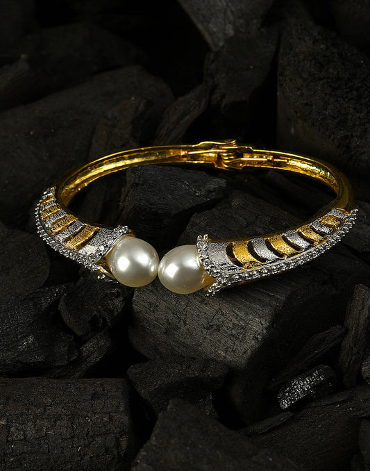 American Diamond Gold Plated Bracelet