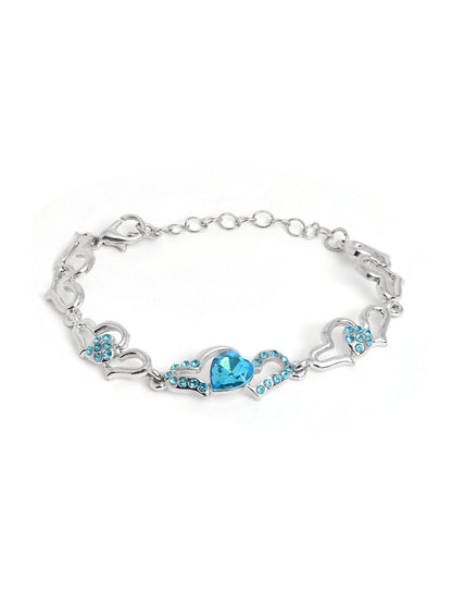 Silver Interlock Trendy Bracelet