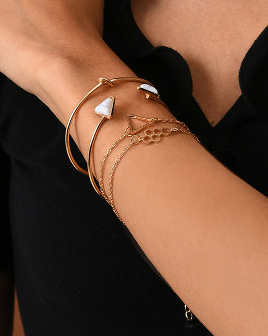 Pack of 4 Gold Plated Designer Bracelet