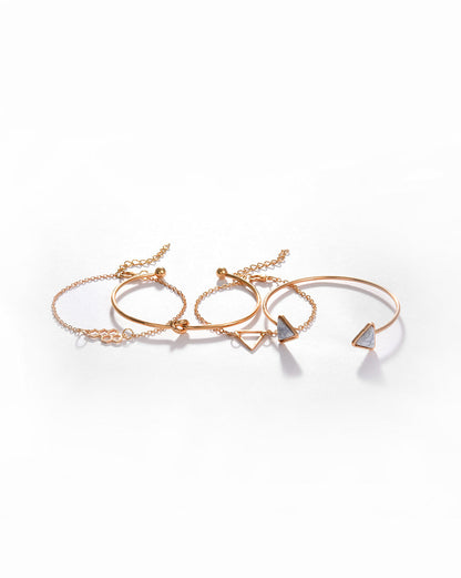 Pack of 4 Gold Plated Designer Bracelet
