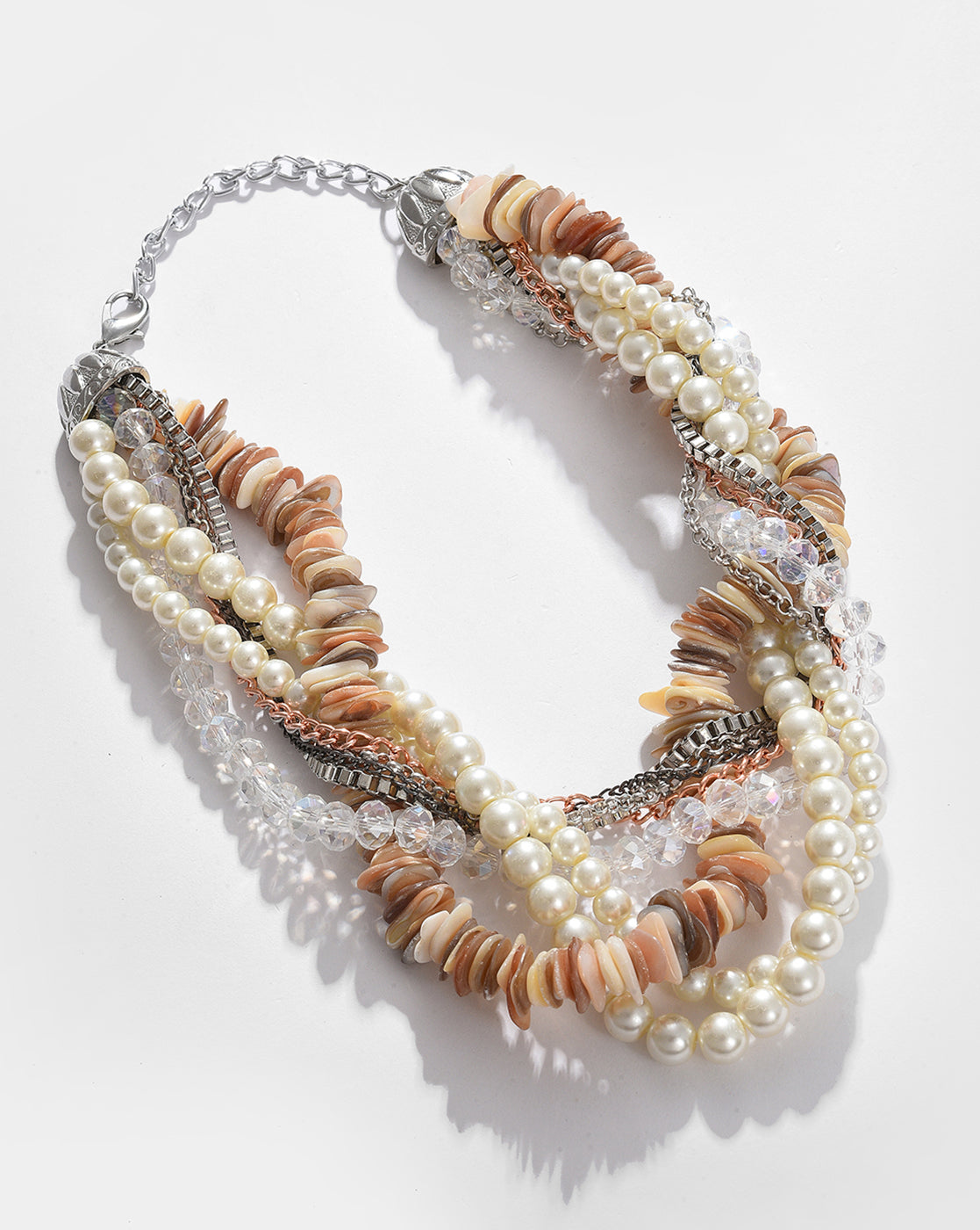 Silver Plated Pearl Necklace