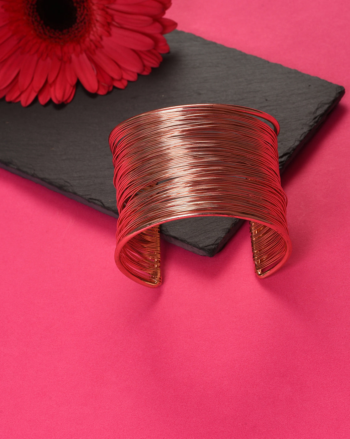 Gold Plated Designer Cuff Bracelet