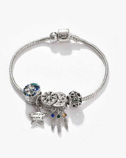 Silver Plated Designer Stone Bracelet