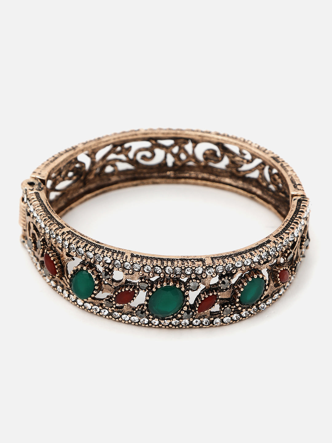 Gold Plated Designer Stone Bracelet