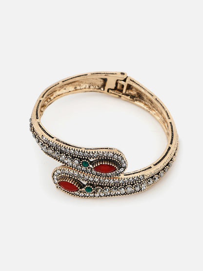 Gold Plated Designer Stone Bracelet